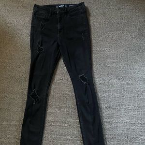 black holister skinny jeans